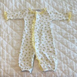 Magnolia Baby Yellow Floral Converter Gown